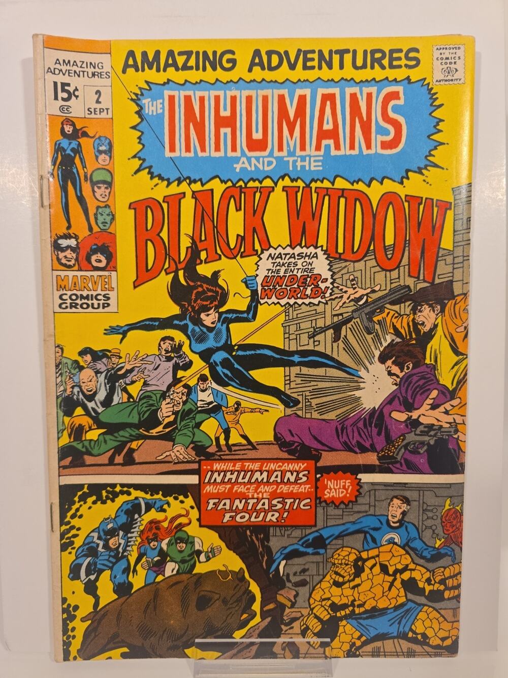 Amazing Adventures #2 Marvel 1970 featuring the Inhumans and the Black Widow